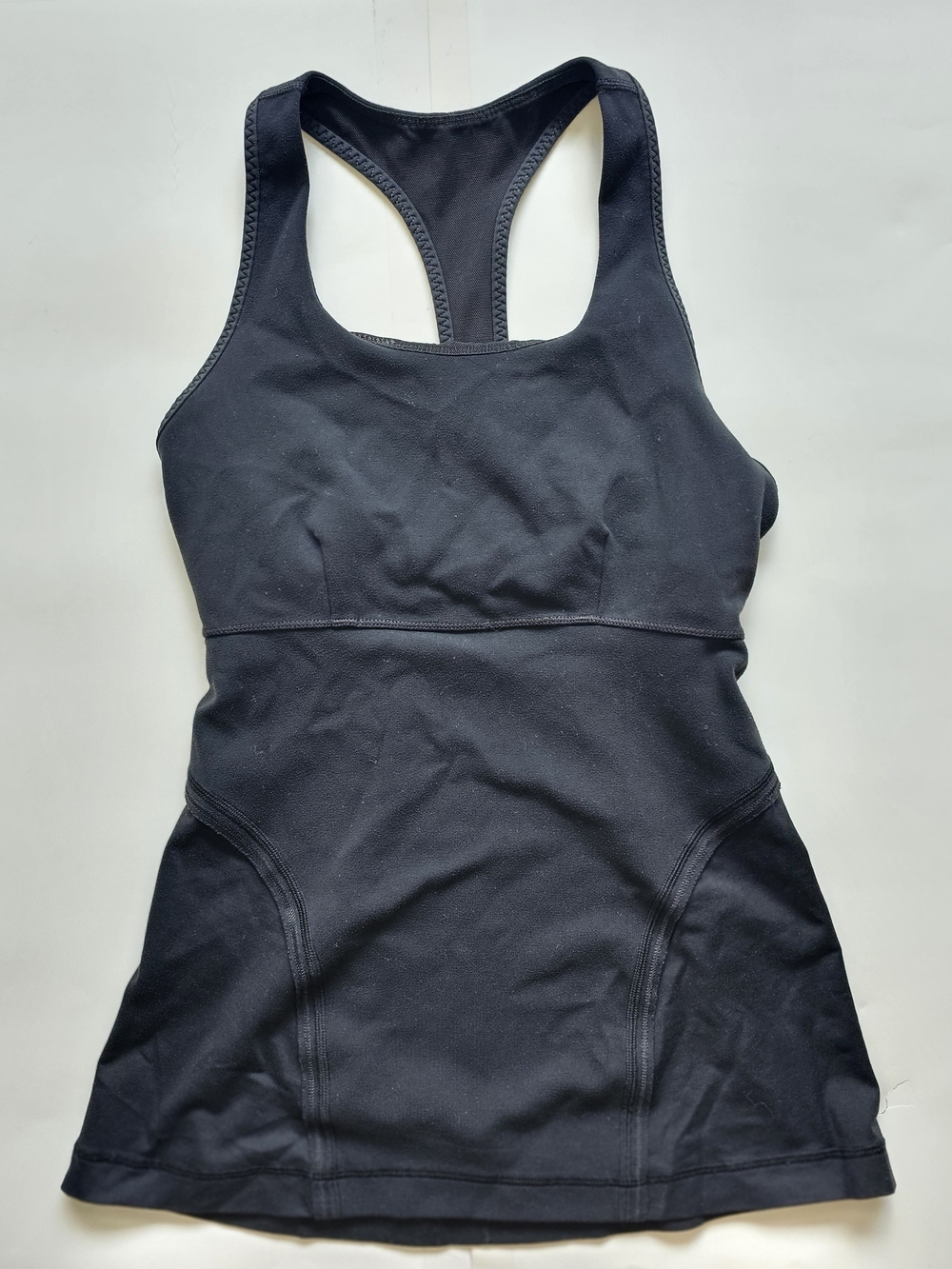 Lululemon Women's Black Racerback Athletic Tank Top Yoga Workout Size Tag Remove